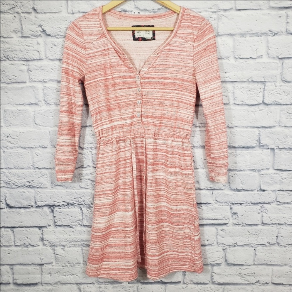 Anthro Saturday Sunday Heathered Space Dyed Sweatshirt Dress - Picture 3 of 7